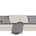 Modern double sofa 3d model