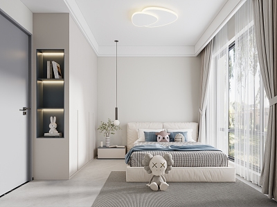 Light Luxury Bedroom Children's Room model