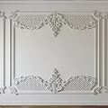 Ornate Carved Wall Decoration With Intricate Floral Patterns And Classic Frame Design