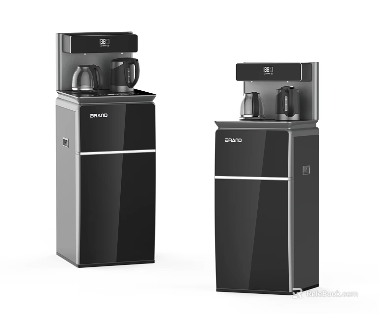 MALIO Black Standing Water Dispensers Modern Home Daily Use Appliances 3d model 