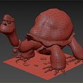 Modern turtle animation turtle 3d model