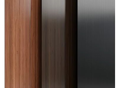 Stylish Wall Panels With Various Wood Grain Colors For Interior Design Options 3d model