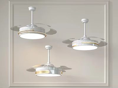 Modern ceiling fan lamp ceiling fan restaurant electric fan invisible ceiling fan lamp 3d model