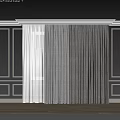 Modern Window Curtains In White Gray And Dark Gray For Home Decor