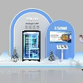 Exhibition Island Showcasing TCL Refrigerator Intelligent IoT JD WeLink Display and Man Taking