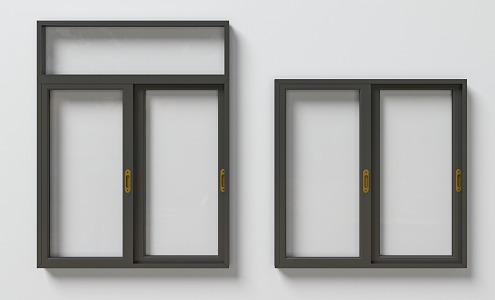 modern sliding window 3d model