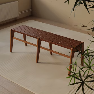 Modern shoe changing stool 3d model