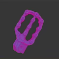Blue Plastic Household Grip Toy for Children with Ring Shaped Design and Handle