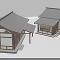 Traditional Rural Self Built House With Black Tile Roof White Walls And Water Reflection
