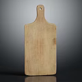 Natural Wood Cutting Board For Kitchen With Smooth Surface And Hanging Hole