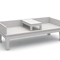 Chinese Traditional Three Seater Sofa with Solid Wood Frame and Rattan Cushion Design