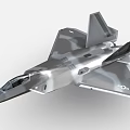 Modern Stealth Fighter Jet with Sleek Aerodynamic Design and Camouflage Coating Advanced Military Aircraft