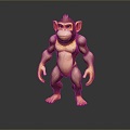 Monkey Monkey Cartoon Monkey Anime Monkey Stylized Monkey Fantasy Style Monkey Toy 3d model