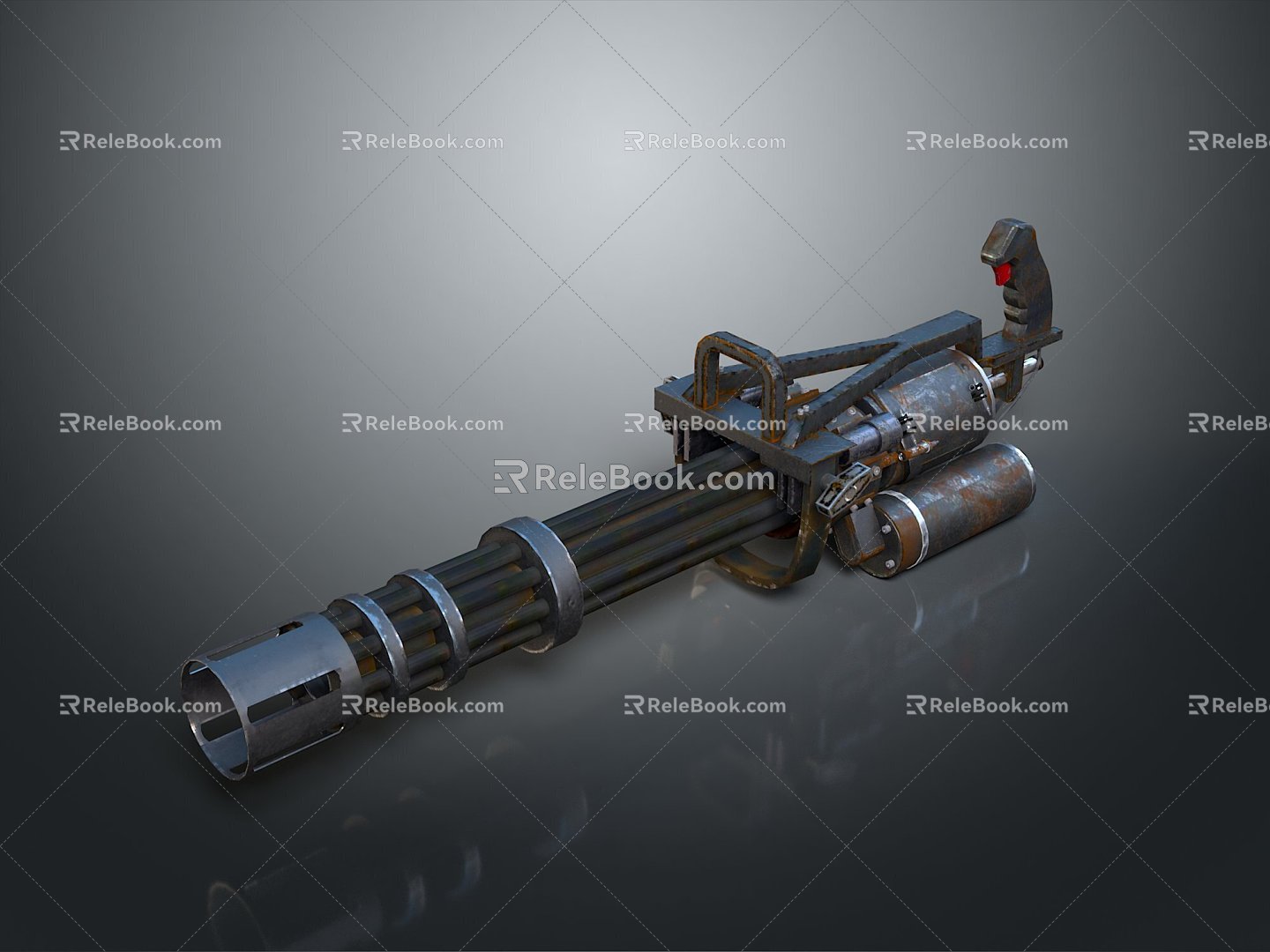 Browning Machine Gun Browning Browning Gatling White Machine Gun Machine Gun Bullet Military 3d model