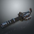 Browning Machine Gun Browning Browning Gatling White Machine Gun Machine Gun Bullet Military 3d model