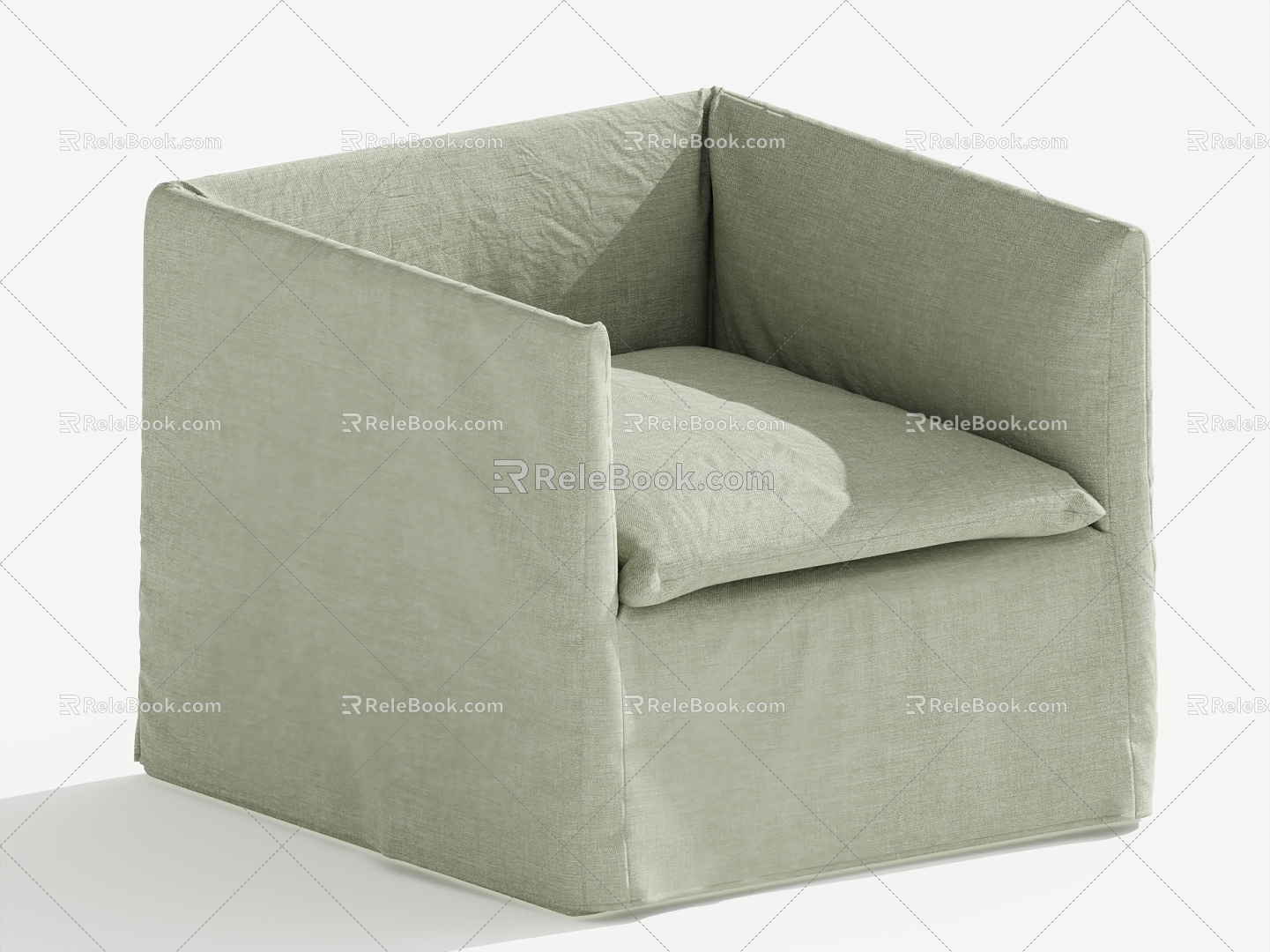 Single sofa single chair leisure chair 3d model