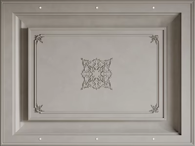 French Ceiling Bedroom Ceiling Guest Restaurant Ceiling Hall Away Ceiling 3d model
