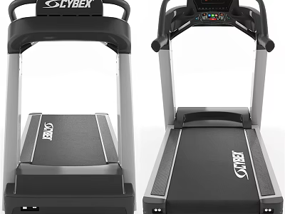 Cybek Fitness Treadmill Sports Equipment With Digital Display And Control Panel 3d model