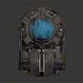 Modern engine sci-fi engine generator sci-fi components 3d model