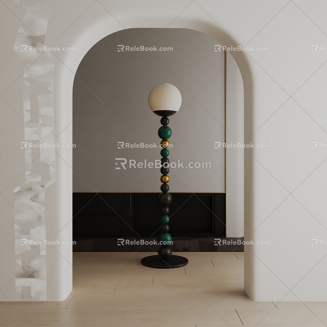 Modern floor lamp 3d model