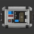 Professional Portable Equipment Case with Metal Shell Control Panel and Interface Buttons
