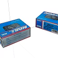 Blue and White NAKIS Brand Daily Necessities Packaging Boxes with Product Images and Barcodes