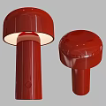 Mushroom Shaped Red Black White Gray Modern Table Lamps For Home Decor
