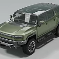 Green Modern SUV With Panoramic Sunroof Large Wheels And Rugged Exterior Design