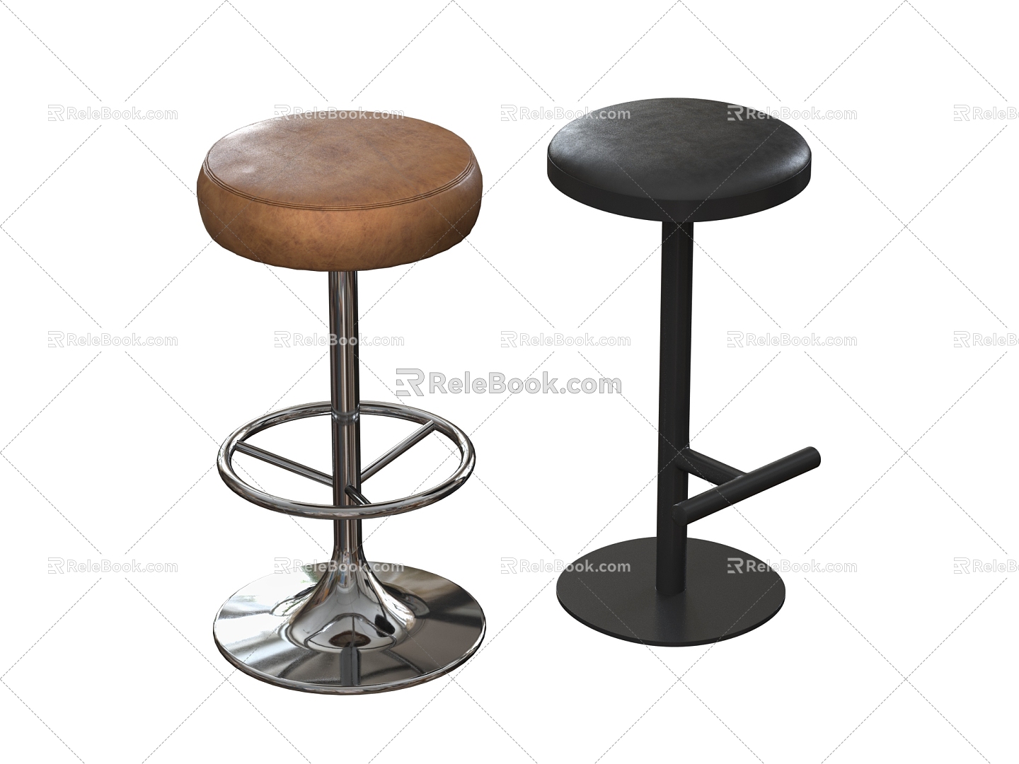 Modern Bar Chair 3d model