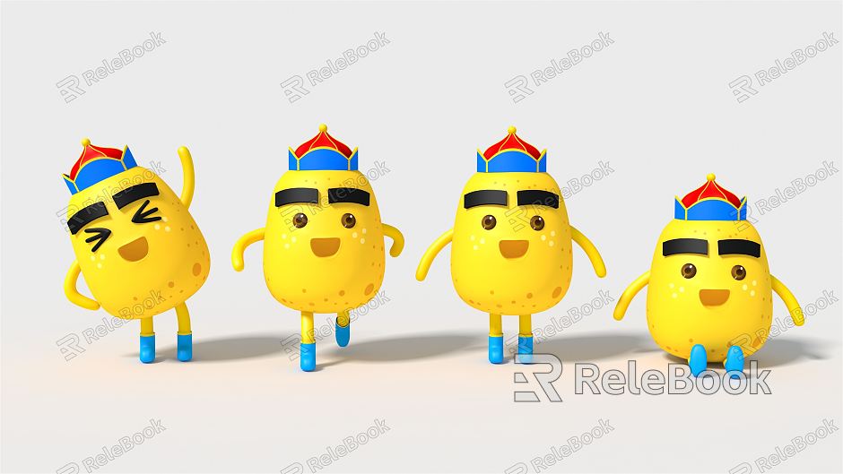 Modern Toy Cartoon Potato model