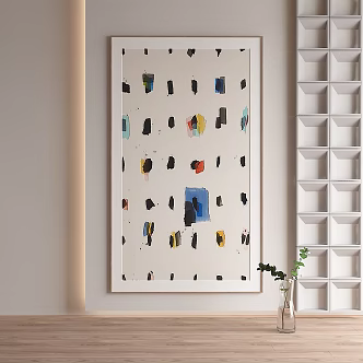 Nordic decorative painting 3d model