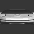 Futuristic Silver Concept Sports Car With Sleek Aerodynamic Design And Transparent Roof
