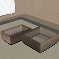 Modern coffee table 3d model