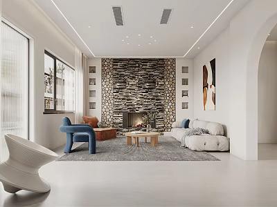 Modern Leisure Area 3d model