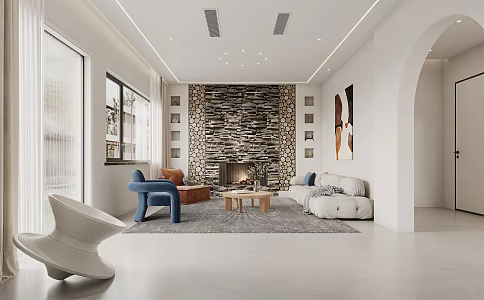 Modern Leisure Area 3d model