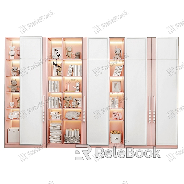 Modern children's wardrobe decoration model