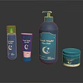 Luna Night Skincare Products With Blue Packaging Moon And Star Logo Bottle Tube Jar