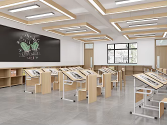 Studio Art Classroom Art Classroom 3d model