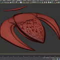 Futuristic Silver Metallic Craft With Streamlined Design Transparent Cockpit And Internal Structure