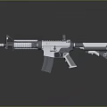 Modern Tactical Rifle Design With Scope Magazine And Metal Barrel Features