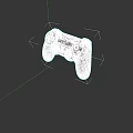Wireless Black Game Controller For Electronic Gaming With Colorful Action Buttons