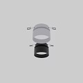 Modern White and Black LED Downlights with Sleek Design for Home Ceiling Lighting