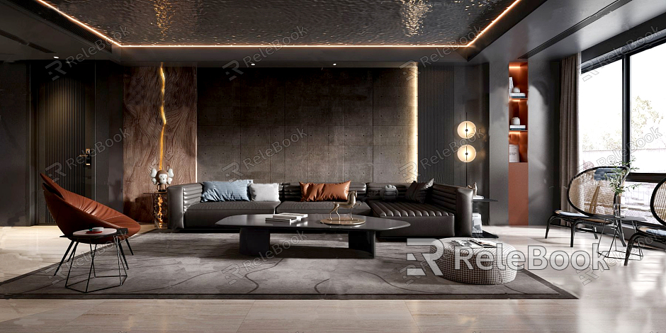 modern living room model