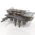 Industrial Mechanical Equipment With Metal Platform Base And Pipes