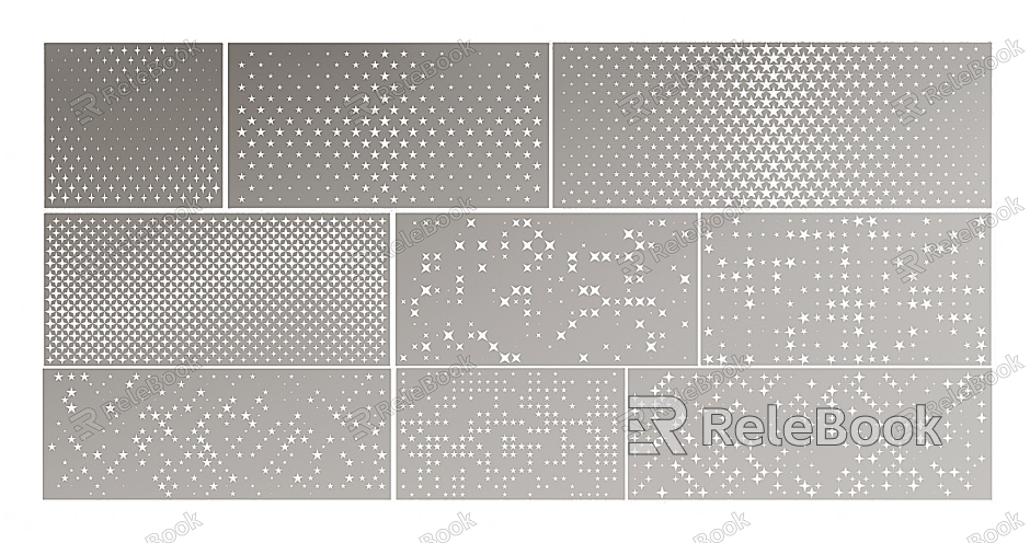 Modern Punching Plate Perforated Aluminum Plate Hollow Carved Plate model