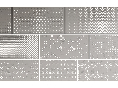 Modern Punching Plate Perforated Aluminum Plate Hollow Carved Plate model