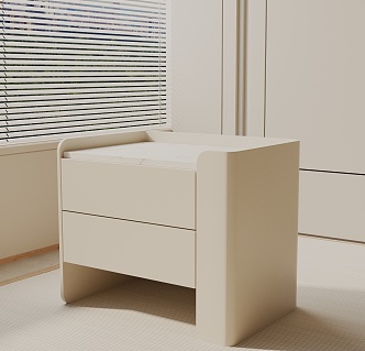 Modern bedside table 3d model