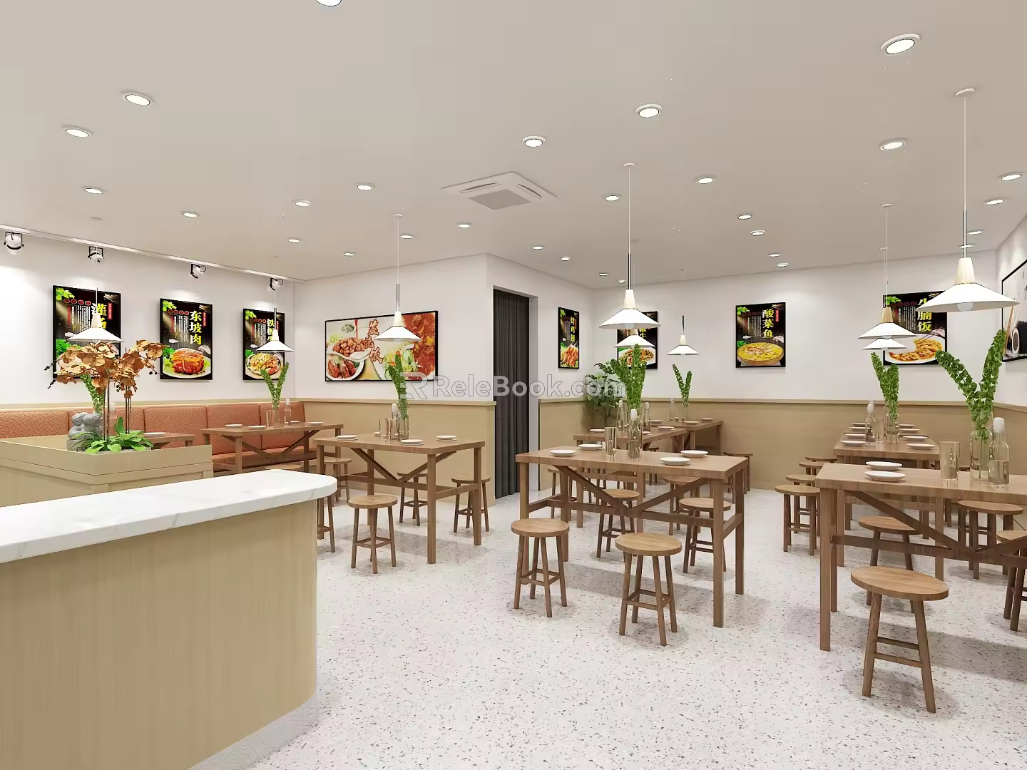 Modern Restaurant 3d model