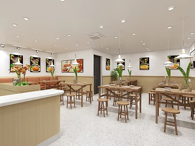 Modern Restaurant 3d model
