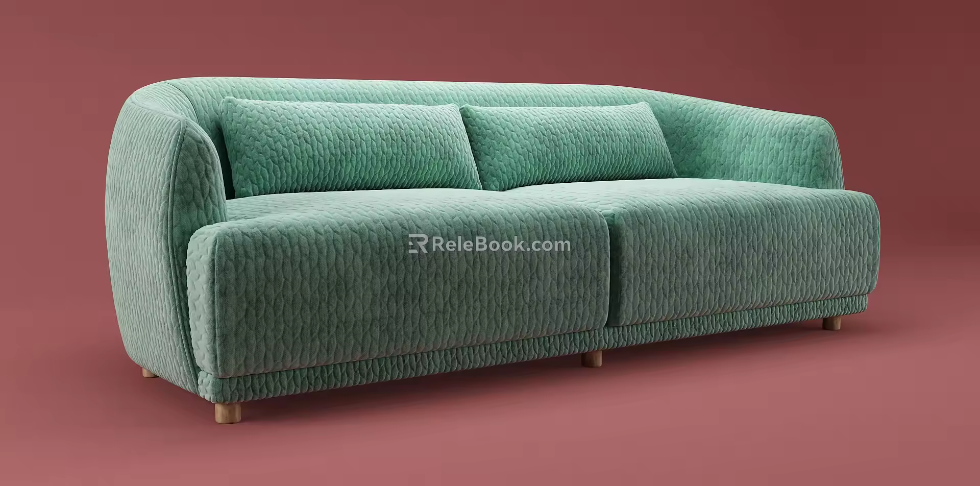 Nordic Double Sofa 3d model